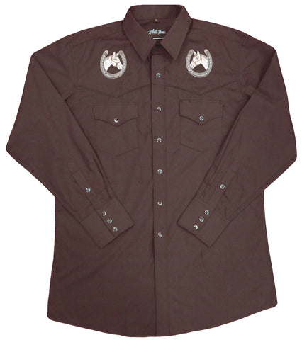 Men's Embroidered <br> Horse Head w/Horse Shoe<br> 111-1217